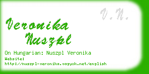 veronika nuszpl business card